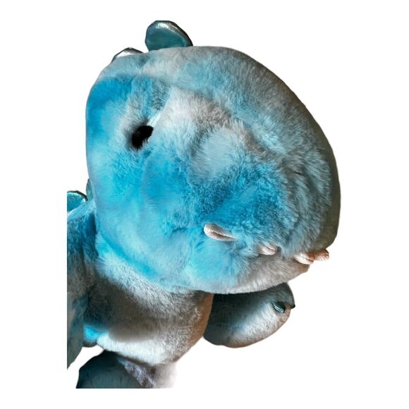 FAO Schwarz T Rex Dinosaur Plush Blue Glow Brights Lights Sound Stuffed Animal - Picture 2 of 13